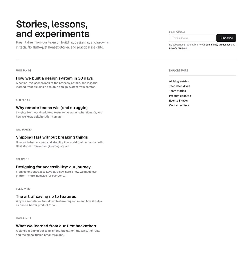 Blog Entries