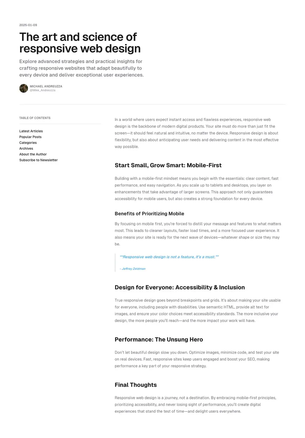 Blog Content