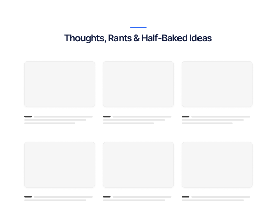 Blog Entries