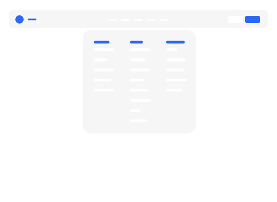 Flyout menus