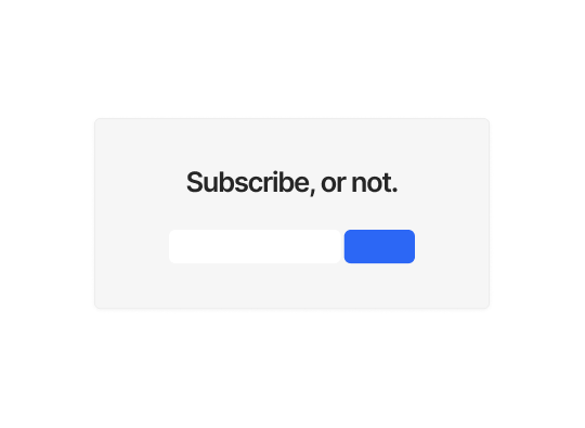 Newsletter Call to Action