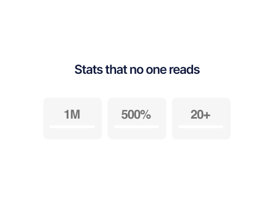 Stats Sections