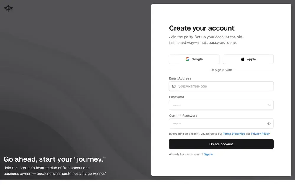 Sign Up