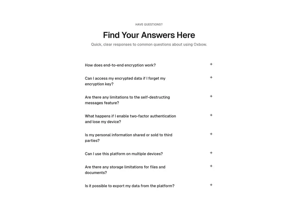 Faq Sections