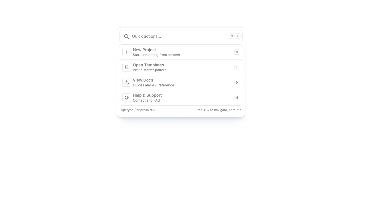 Command Bar