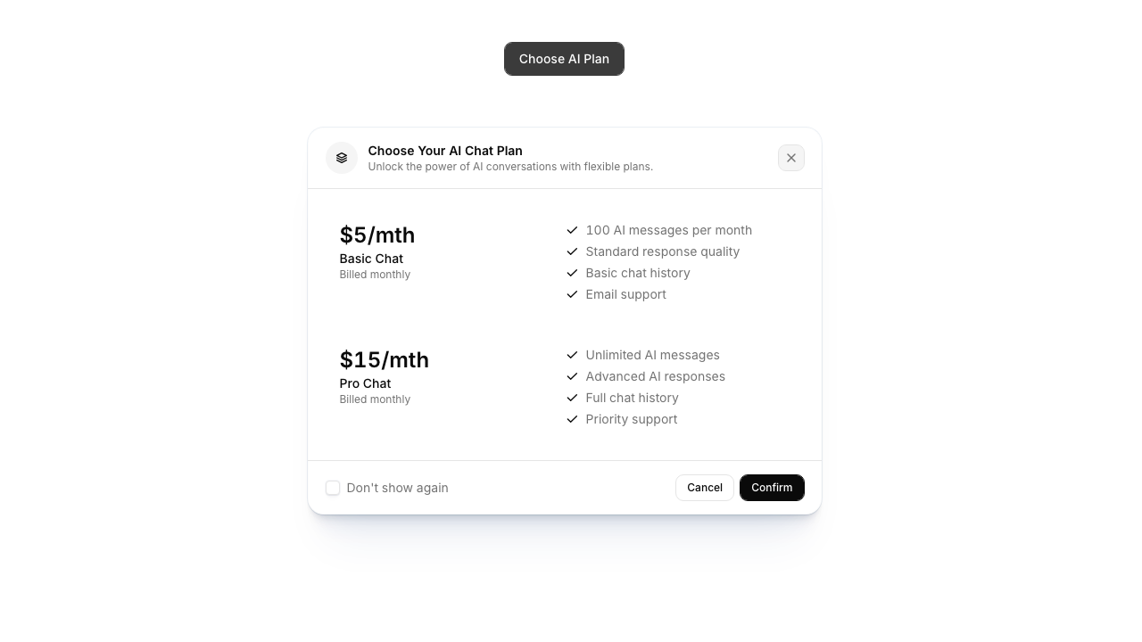 modals preview 2