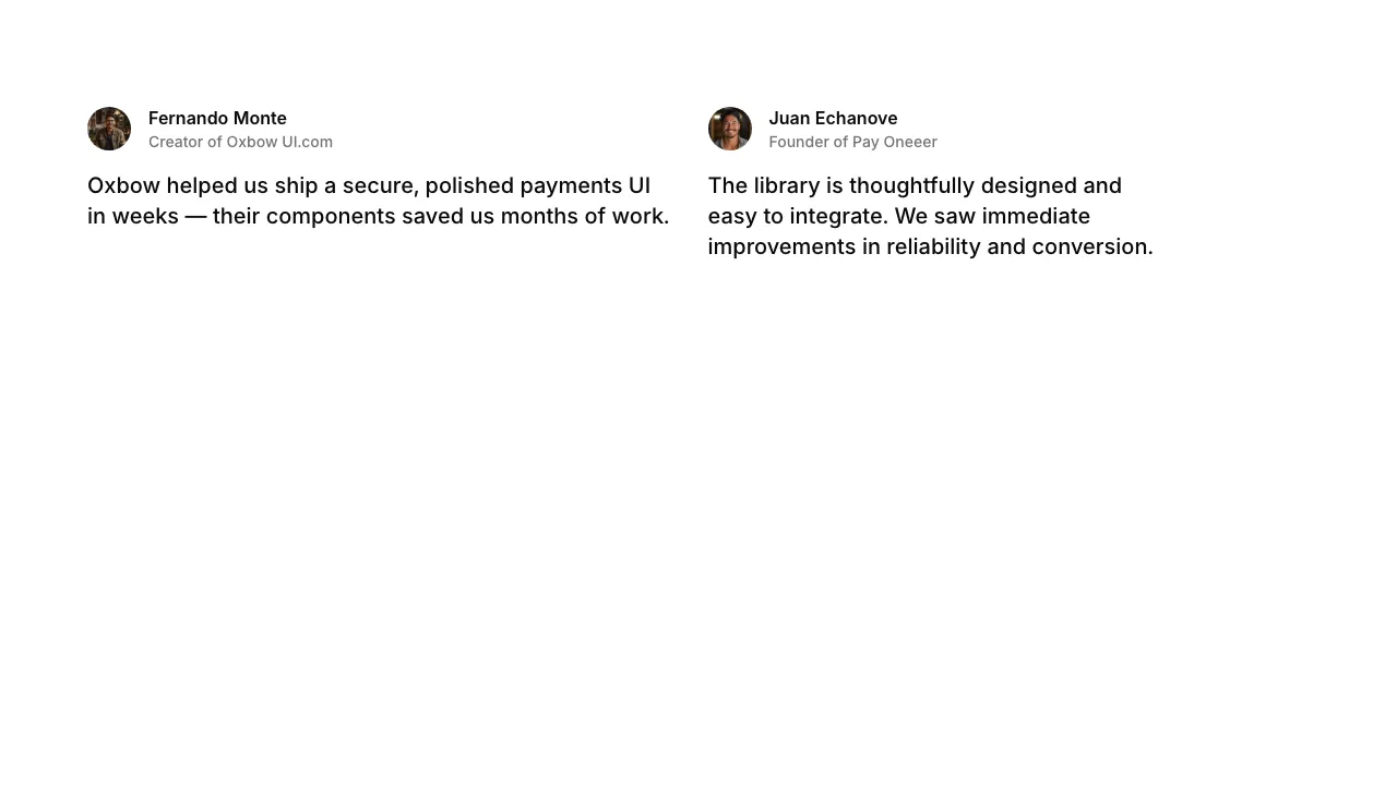 Testimonials